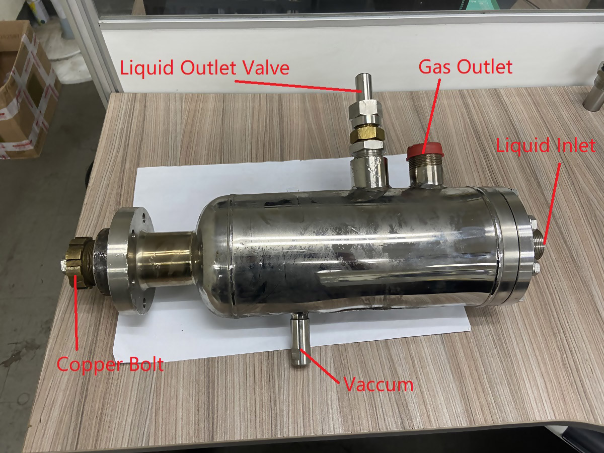 Têtes de pompe à 1 oxygène liquide azote argon